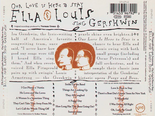 Ella* & Louis* - Our Love Is Here To Stay: Ella & Louis Sing Gershwin (CD, Comp) - Image 2