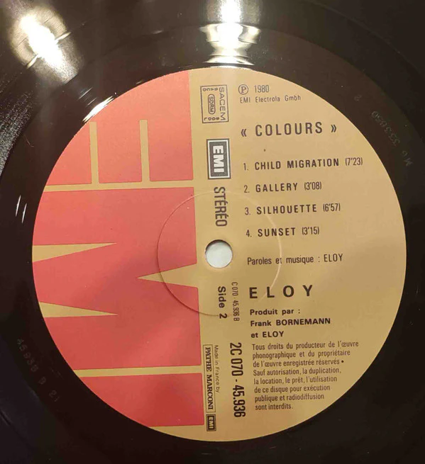 Eloy - Colours (LP, Album, Gat) - Image 5