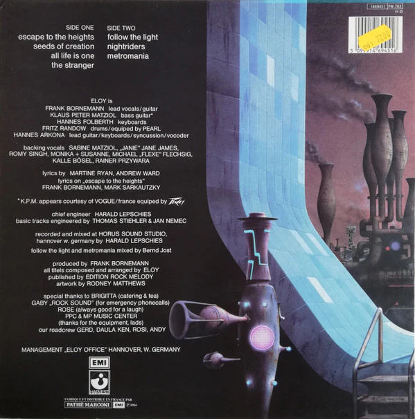 Eloy - Metromania (LP, Album) - Image 2