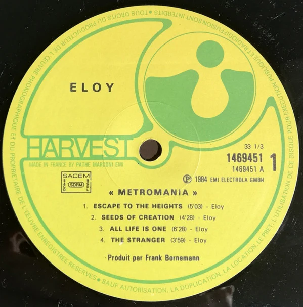 Eloy - Metromania (LP, Album) - Image 3