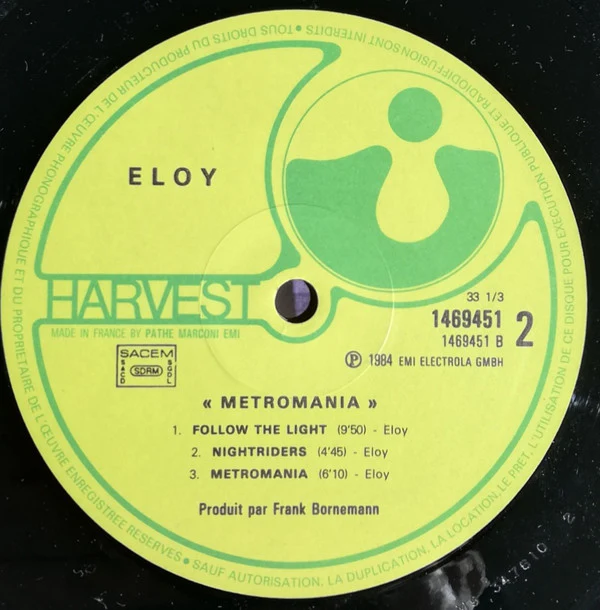 Eloy - Metromania (LP, Album) - Image 4