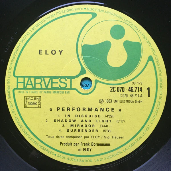 Eloy - Performance (LP, Album) - Image 3