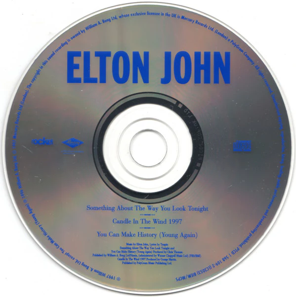 Elton John - Something About The Way You Look Tonight / Candle In The Wind 1997 (CD, Single) - Image 4