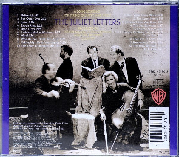 Elvis Costello And The Brodsky Quartet* - The Juliet Letters (CD, Album) - Image 2