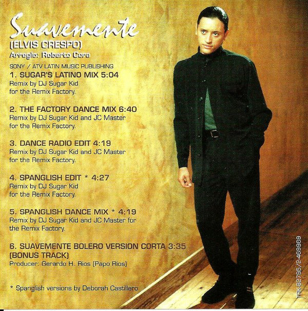 Elvis Crespo - Suavemente (Remixes) (CD, Maxi) - Image 2