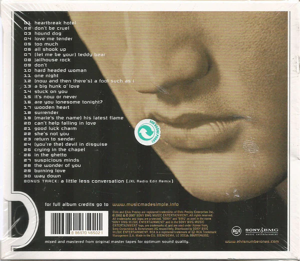 Elvis Presley - ELV1S 30 #1 Hits (CD, Album, Comp, RM) - Image 2