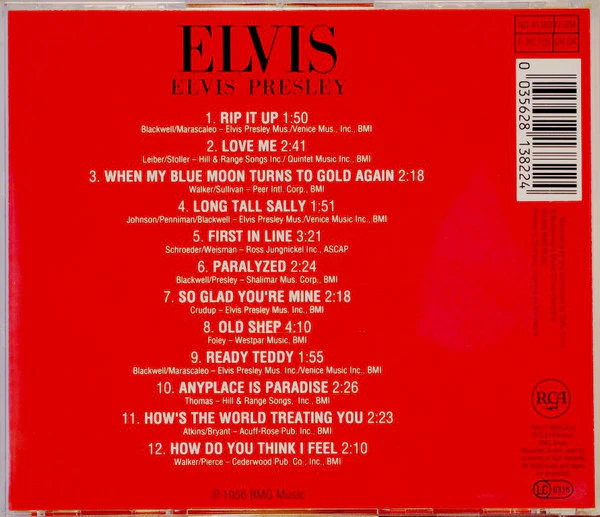 Elvis Presley - Elvis (CD, Album, Mono, RE) - Image 2