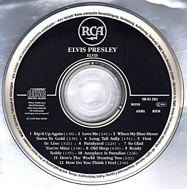 Elvis Presley - Elvis (CD, Album, Mono, RE) - Image 3