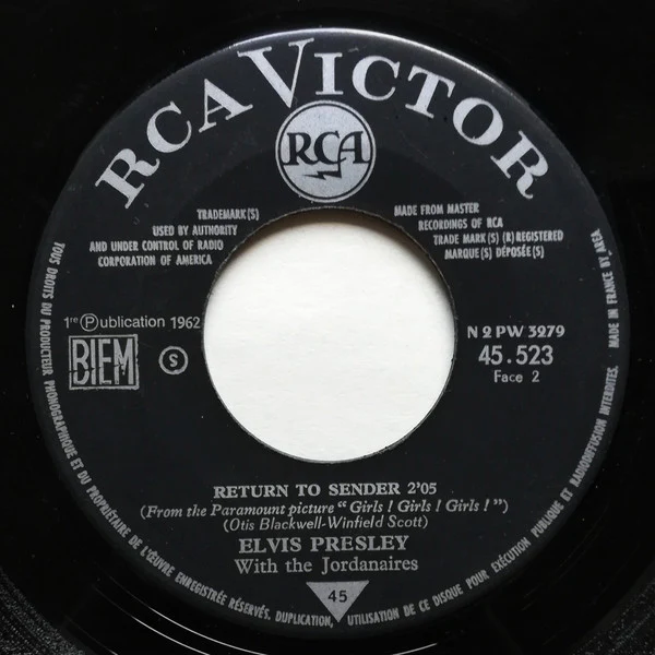 Elvis Presley - Where Do You Come From / Return To Sender (7", Single, Mono) - Image 4