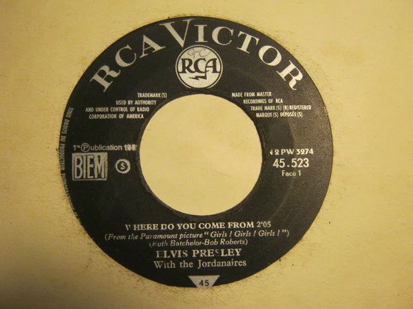 Elvis* - Return To Sender (7", Single, Mono)