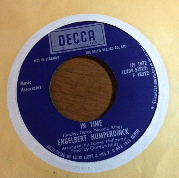 Engelbert Humperdinck - In Time / How Does It Feel (7", Single)