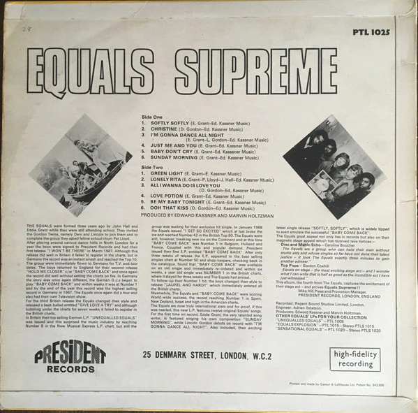 Equals* - Equals Supreme (LP, Album) - Image 2