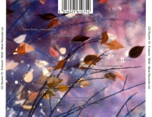 Erasure - Wild! (CD, Album) - Image 3