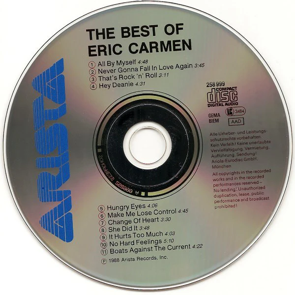 Eric Carmen - The Best Of Eric Carmen (CD, Comp, RE) - Image 3