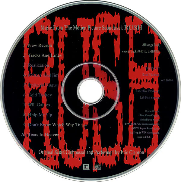 Eric Clapton - Music From The Motion Picture Soundtrack - Rush (CD, Album, Club) - Image 3