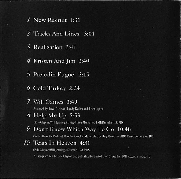 Eric Clapton - Music From The Motion Picture Soundtrack - Rush (CD, Album, Club) - Image 5