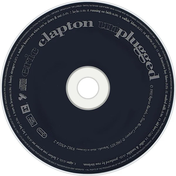 Eric Clapton - Unplugged (CD, Album, RP) - Image 2