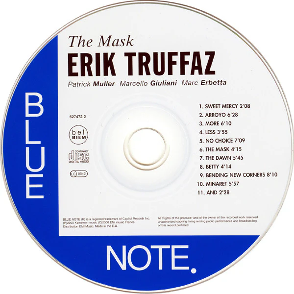 Erik Truffaz with Patrick Muller / Marcello Giuliani / Marc Erbetta - The Mask (CD, Album) - Image 3