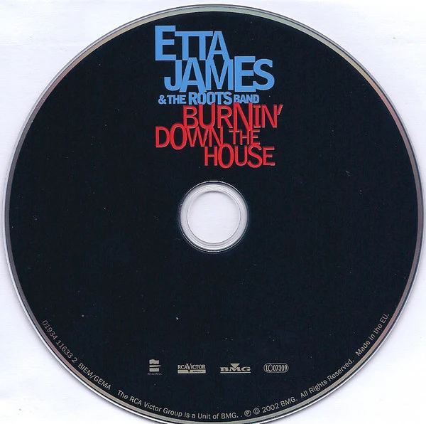 Etta James & The Roots Band (2) - Burnin' Down The House (CD, Album) - Image 3
