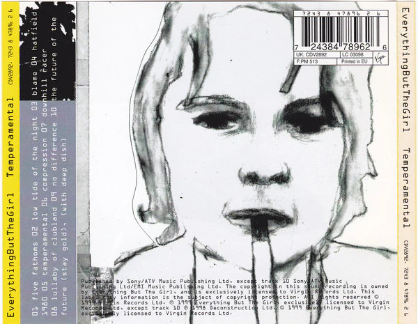 EverythingButTheGirl* - Temperamental (CD, Album) - Image 2