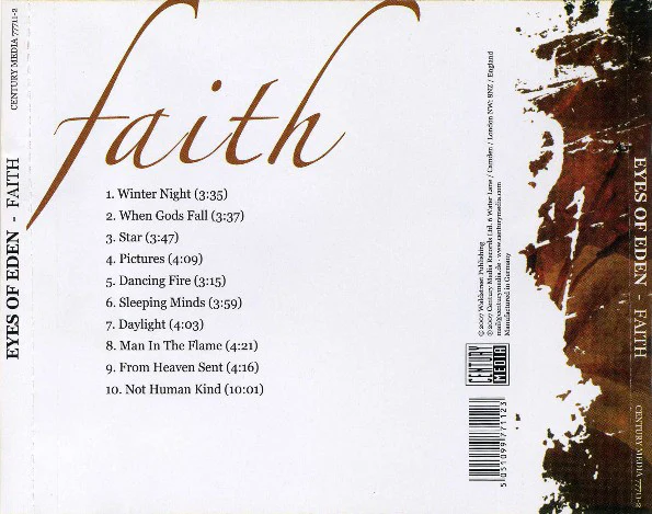 Eyes Of Eden - Faith (CD, Album) - Image 2