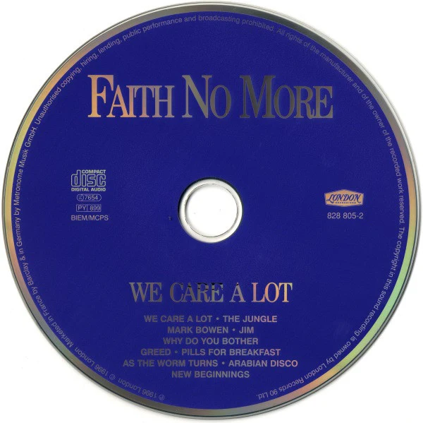 Faith No More - We Care A Lot (CD, Album, RE) - Image 3