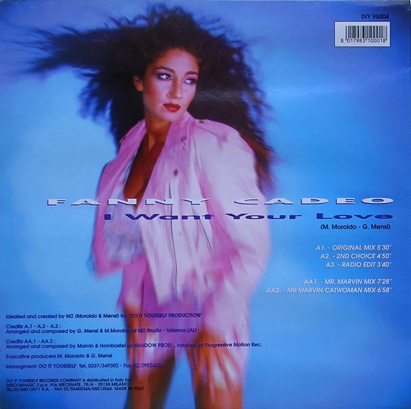 Fanny Cadeo - I Want Your Love (12") - Image 2