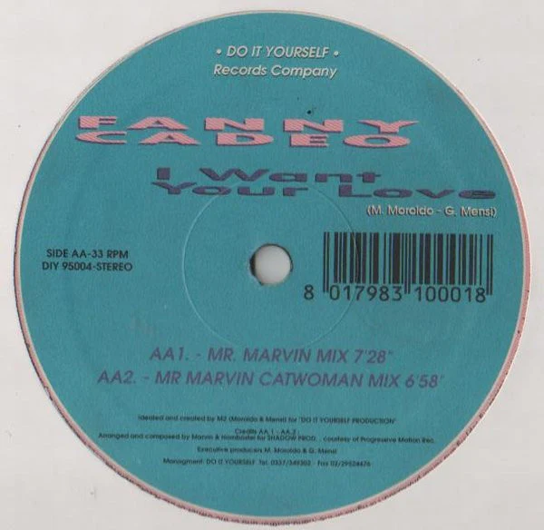 Fanny Cadeo - I Want Your Love (12") - Image 4