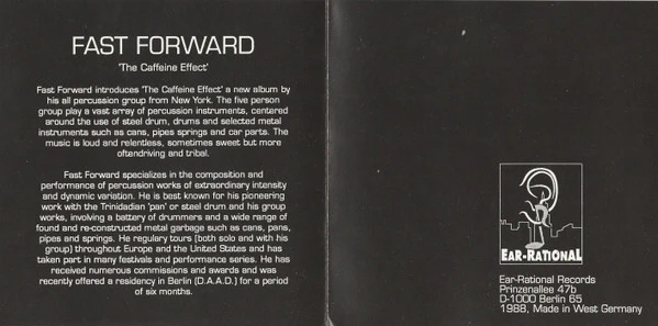 Fast Forward - The Caffeine Effect (CD, Album) - Image 3