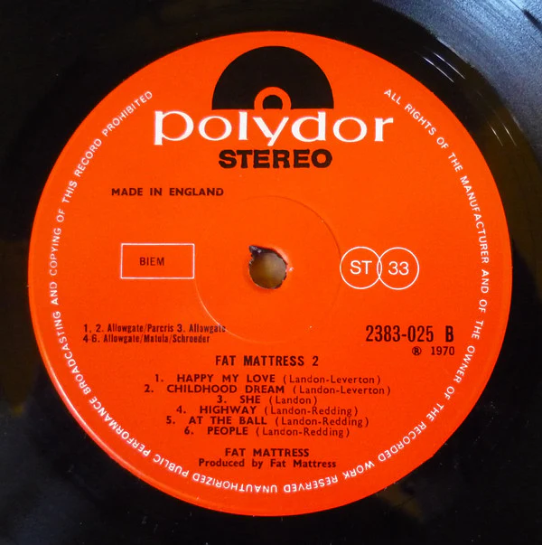 Fat Mattress - Fat Mattress II (LP, Album) - Image 5