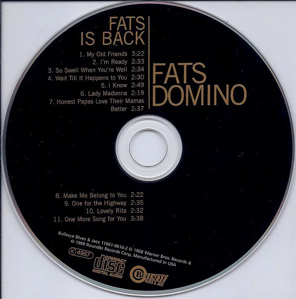 Fats Domino - Fats Is Back (CD, Album, RE) - Image 3