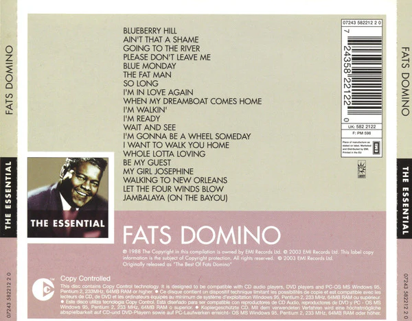 Fats Domino - The Essential (CD, Comp, Copy Prot.) - Image 2