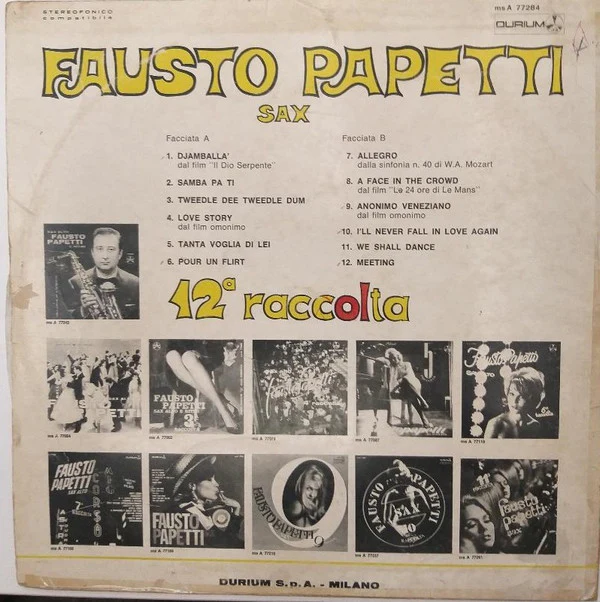 Fausto Papetti - 12ª Raccolta (LP, Album) - Image 2