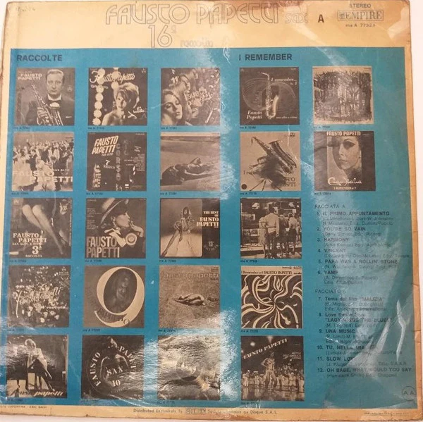 Fausto Papetti - 16a Raccolta (LP, Album) - Image 2