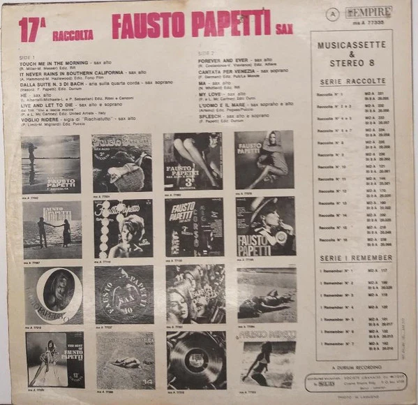 Fausto Papetti - 17a Raccolta (LP, Album) - Image 2