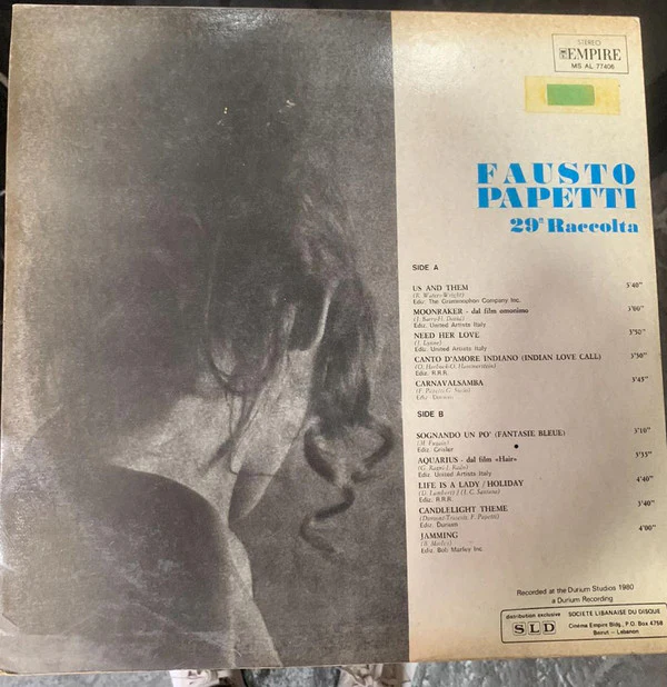 Fausto Papetti - 29° Raccolta (LP, Album) - Image 2