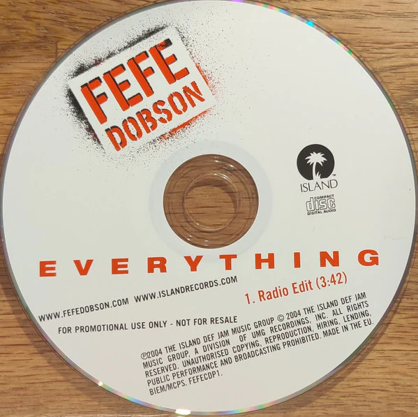 Fefe Dobson - Everything (CD, Single, Promo) - Image 3