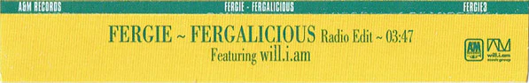 Fergie (2) Featuring Will.i.am* - Fergalicious (CD, Single, Promo) - Image 2