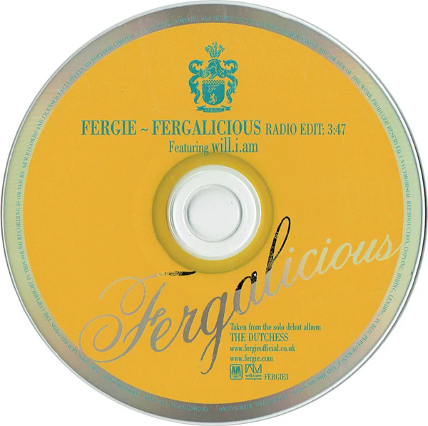 Fergie (2) Featuring Will.i.am* - Fergalicious (CD, Single, Promo) - Image 4