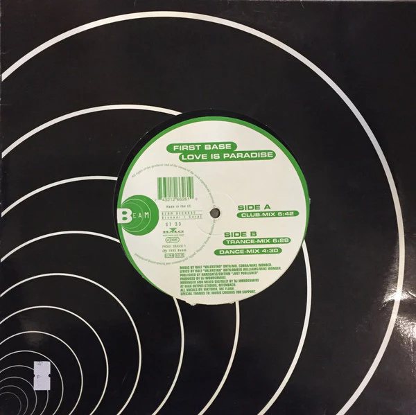 First Base - Love Is Paradise (12") - Image 3