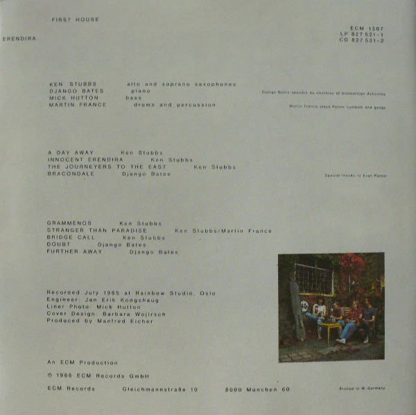 First House - Eréndira (CD, Album) - Image 3