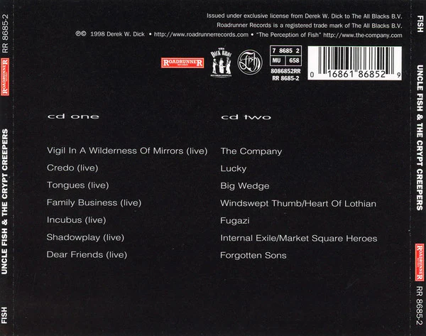 Fish - Uncle Fish & The Crypt Creepers (2xCD, Album, RE) - Image 3