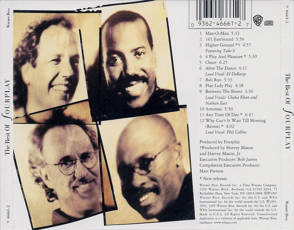 Fourplay (3) - The Best Of Fourplay (CD, Comp) - Image 2