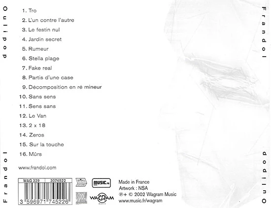 Frandol - Oulipop (CD, Album) - Image 2