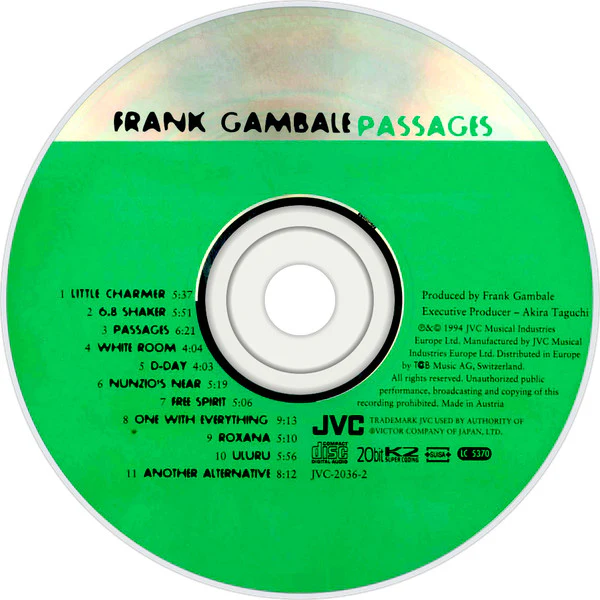 Frank Gambale - Passages (CD, Album) - Image 3