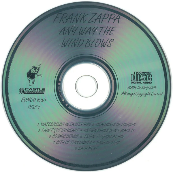 Frank Zappa - Anyway The Wind Blows - Disc One (CD, Album) - Image 3
