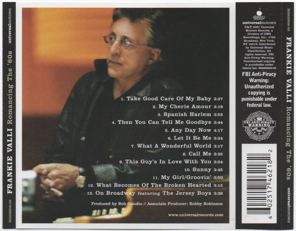 Frankie Valli - Romancing The '60s (CD, Album) - Image 2