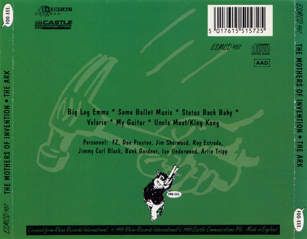 Frank's Mothers Of Invention* - The Ark (CD, Album) - Image 2