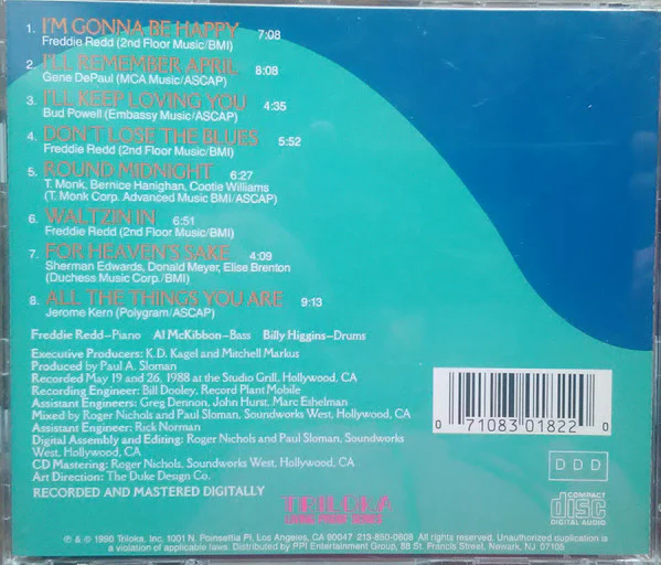 Freddie Redd - Live At The Studio Grill (CD, Album, Enh) - Image 3