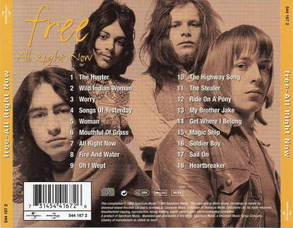 Free - All Right Now (CD, Comp) - Image 2
